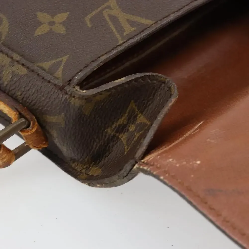 Louis Vuitton Monogram Saint Cloud PM Shoulder Bag Brown